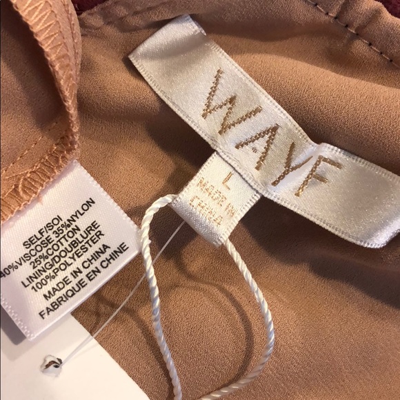 WAYF Lacey top Large burgundy- no tags but never worn - Picture 6 of 6